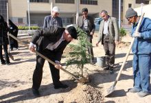 گزارش تصویری مراسم روز درخت کاری و تقدیر از نیروهای باغبانی دانشگاه
